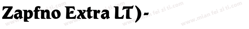 Zapfno Extra LT)字体转换